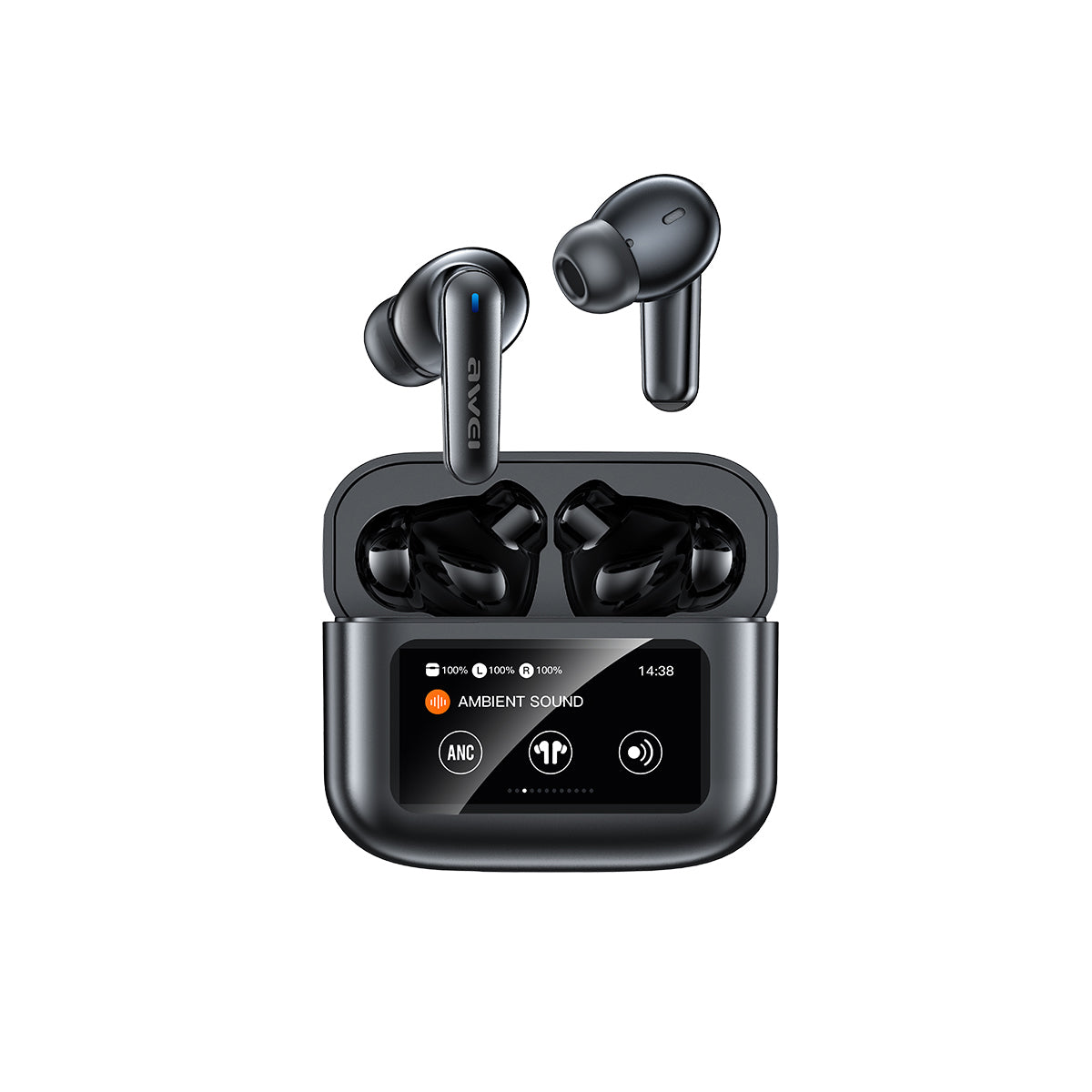 Awei T56 ANC Earbuds with LED Touch Display | Shop Now BD