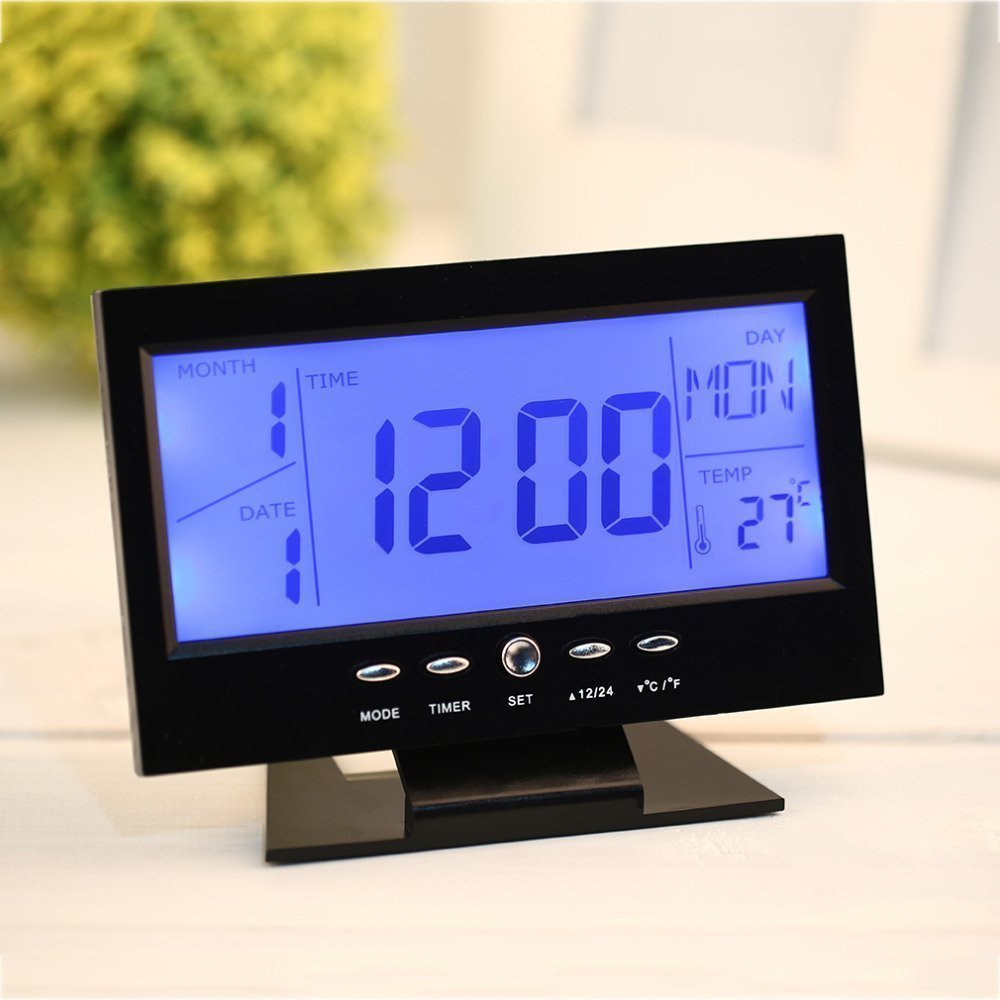 Digital LCD Desk Clock with Alarm & Temp | Shop Now BD