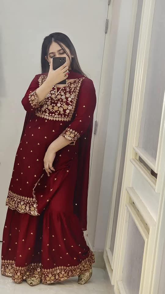 Ac Cotton Garara Three Piece