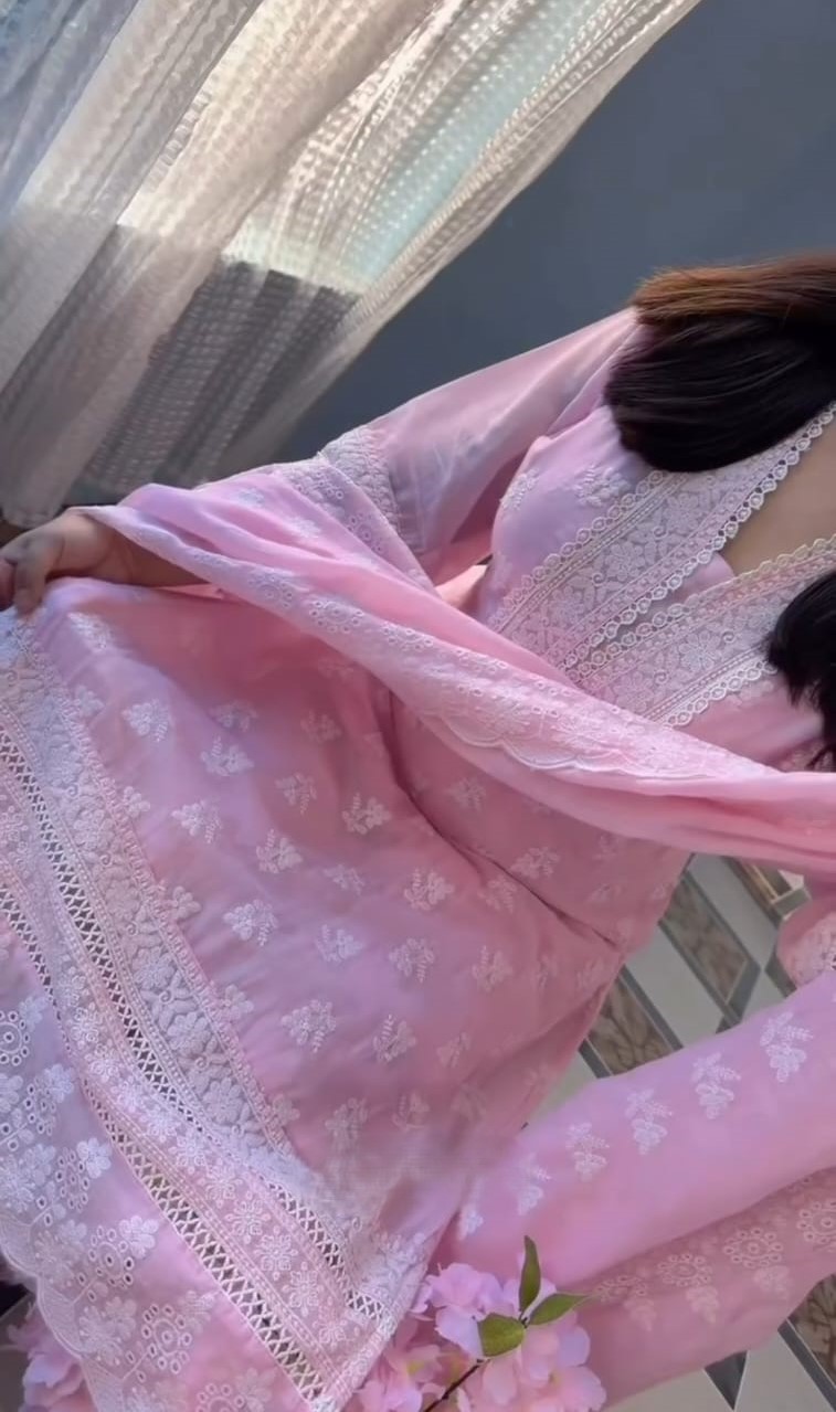 Embroidery Three Piece