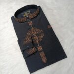 Embroidery Panjabi china micro stitch fabric with embroidery Shop Now BD Online