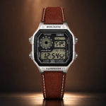 Casio Illuminator Leather Strap Premium Watch World Map Display Shop Now BD Online