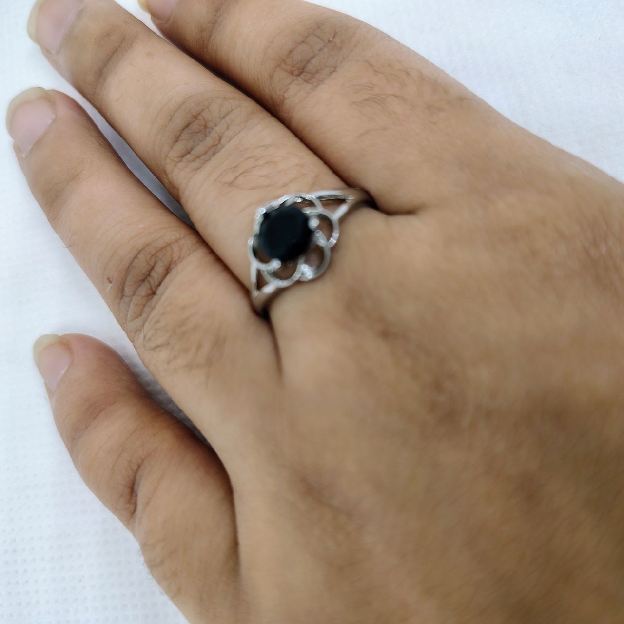 Infinity Noir Stone Ring | Shop Now