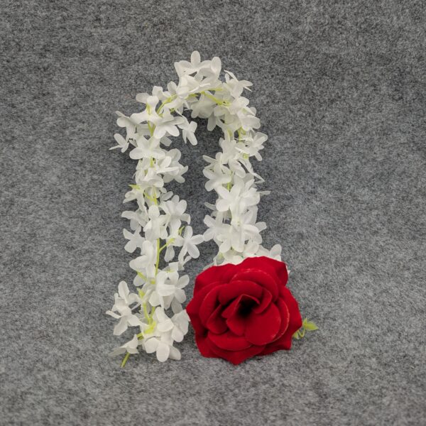 Artificial Hair Rose Flower with Gajra | Shop Now