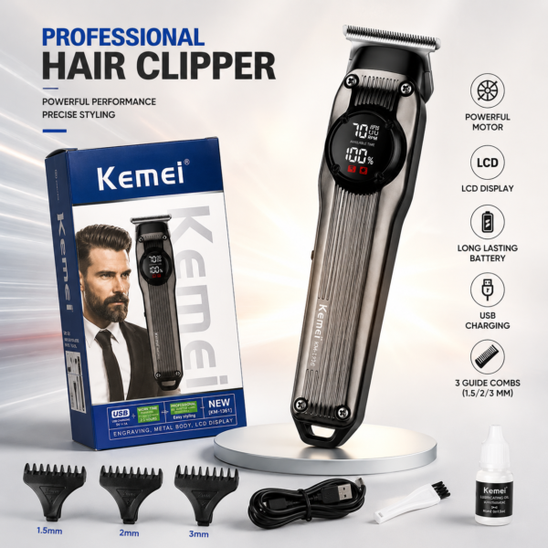 Original Kemei KM-1361 Professional Hair Clipper & Beard Trimmer