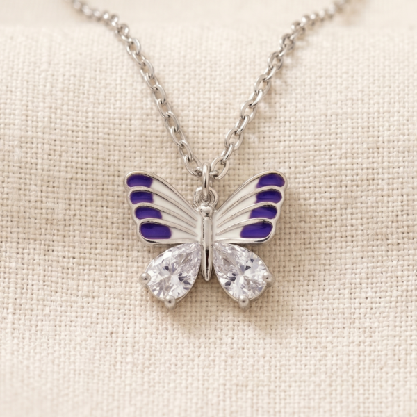 Fantasy Colorful Acrylic Butterfly Necklace | Shop Now