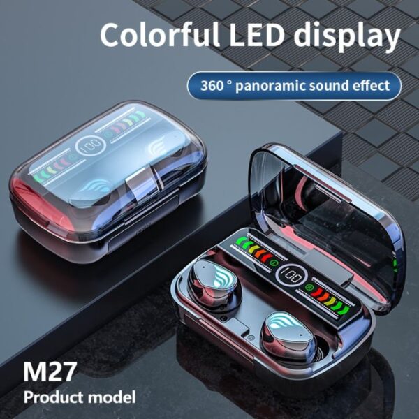 M27 RGB Gaming TWS Earbuds with 2000mAh Powerbank Shop Now BD Online