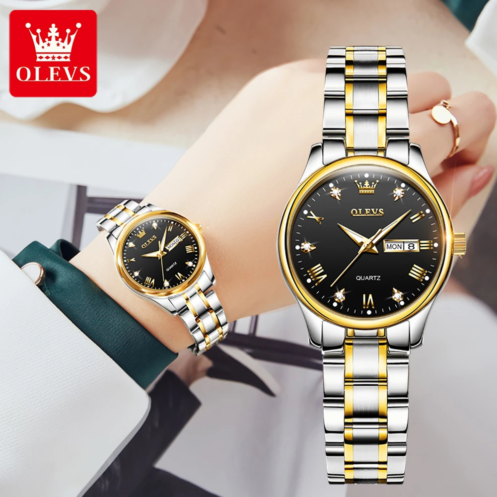 OLEVS 5563 Fashion Stainless Steel Women Watch | Shop Now