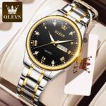OLEVS Luxury Men Quartz Watch Black White Shop Now BD Online