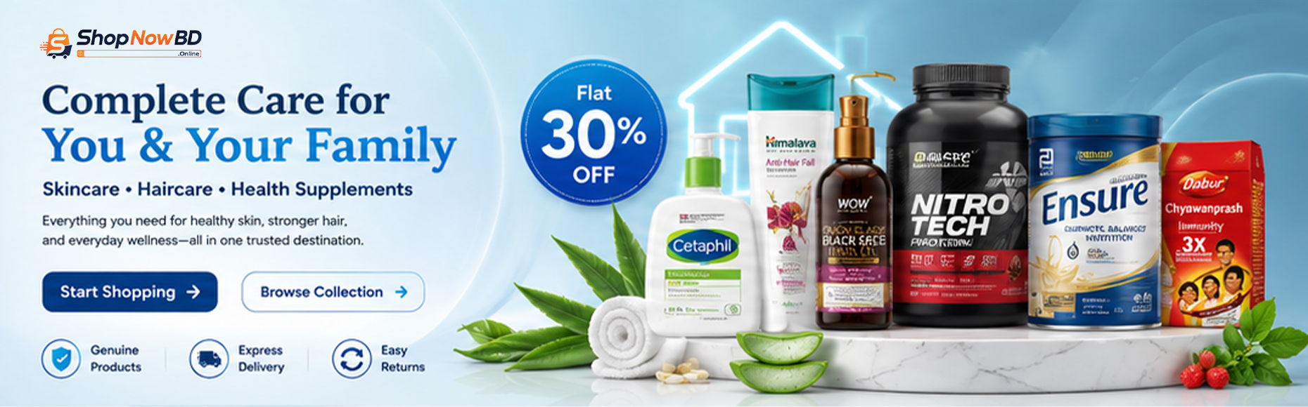 Premium quality authentic skin and health care essentials available at Shop Now BD Online e-commerce store