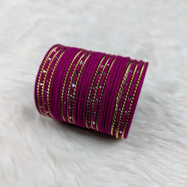 Velvet Reshmi Churi For Girls Velvet Bridal Bangles Set Shop Now Bd Online