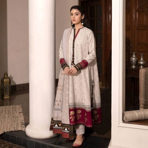 Arong Cotton Three Piece Readymade Salwar Kameez with Digital Print and Lace Work