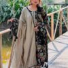 Digital Print Three Piece Micro Stitch Suit with Lace Work and Georgette Dupatta
