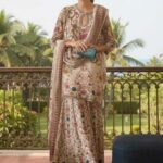 Digital Print Three Piece Premium Silk Suit with Digital Printed Silk Dupatta