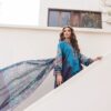 Digital Printed 3 Pieces China Microstitch Suit with Georgette Dupatta
