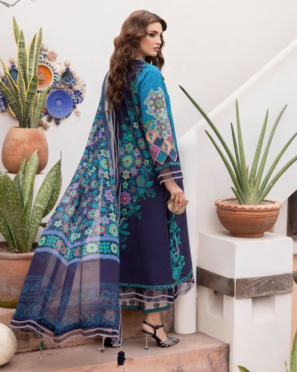 Digital Printed 3 Pieces China Microstitch Suit with Georgette Dupatta