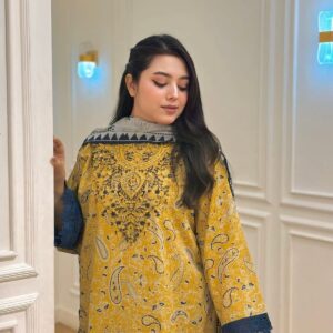 Digital Printed 3 Pieces China Microstitch Suit with Lace Work and Georgette Dupatta