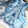 Embroidery Sequence Digital Print Three Piece Cherry Suit with Maisori Cotton Dupatta