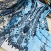 Embroidery Sequence Digital Print Three Piece Cherry Suit with Maisori Cotton Dupatta