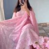 Embroidery Three Piece Tensile Cotton Embroidered Suit with Cotton Embroidered Dupatta
