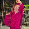 Exclusive Garara Dress with Cotton Embroidery Sequin Work and Georgette Dupatta