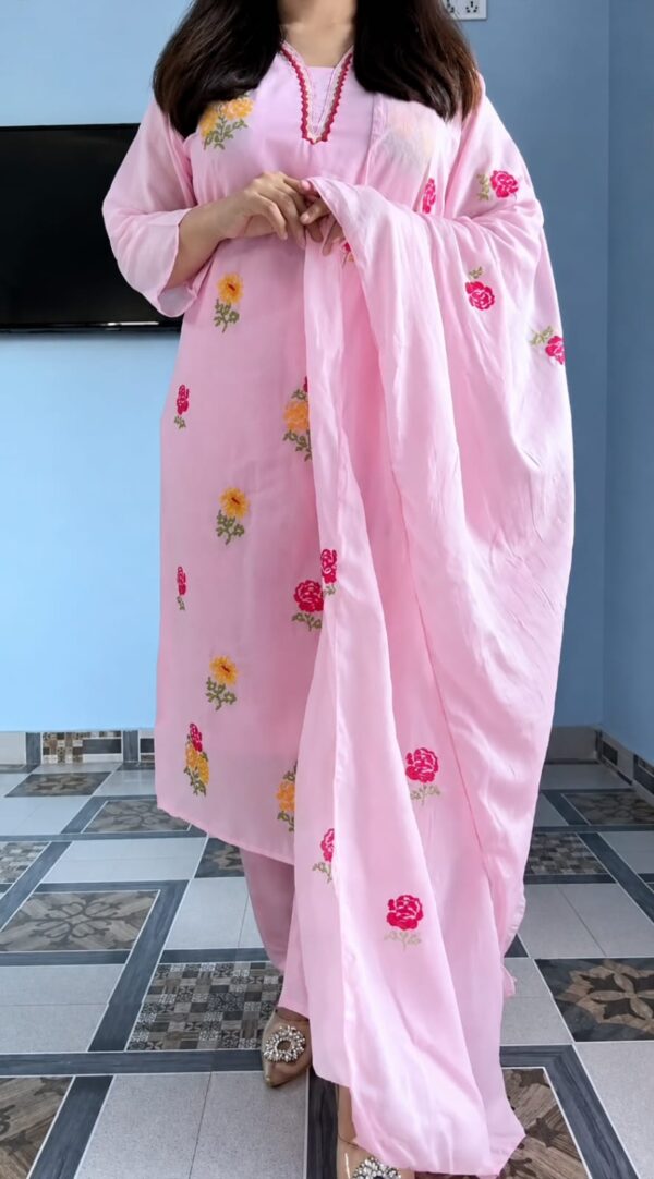 Exclusive Garara Dress Premium Cotton Embroidery Salwar Kameez Set with Matching Dupatta