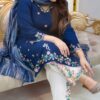 Exclusive Garara Dress Premium Cotton Embroidery Suit with Digital Printed Georgette Dupatta