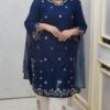 Exclusive Garara Dress Premium Cotton Embroidery Suit with Digital Printed Georgette Dupatta