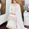 Garara Dress Collection Cotton Suit with Sequence Embroidery and Cotton Garara