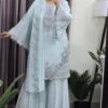 New Viral Premium Gararah Indian Georgette Suit with Heavy Embroidery and Repeat Work