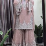 New Viral Premium Gararah Indian Georgette Suit with Heavy Embroidery and Repeat Work
