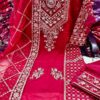 Sada Bahar Three Piece Pakistani Design Sada Bahar Tissue Suit with Full Body Sequence Embroidery