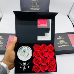 Love Forever Red Rose and Pearl Necklace Set with Bag Premium Gift Box Shop Now Bd Online