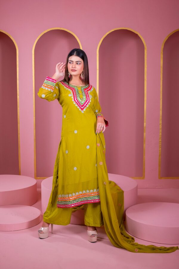 Readymade Georgette Dollar Embroidery Work Three Piece Indian Weightless Georgette Shop Now Bd Online