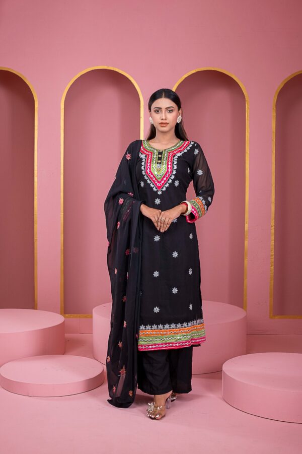 Readymade Georgette Dollar Embroidery Work Three Piece Indian Weightless Georgette Shop Now Bd Online