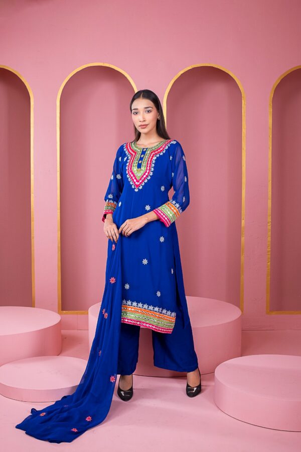 Readymade Georgette Dollar Embroidery Work Three Piece Indian Weightless Georgette Shop Now Bd Online