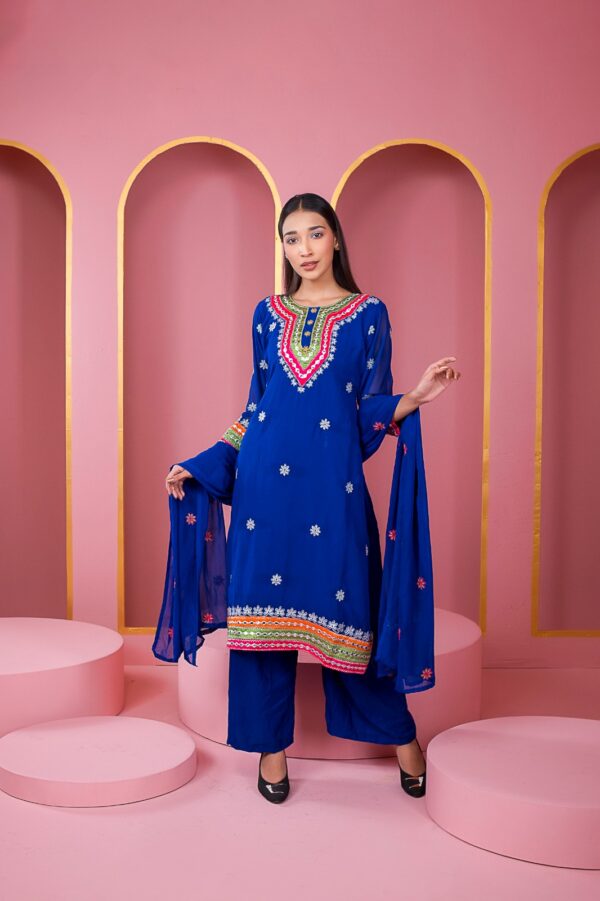 Readymade Georgette Dollar Embroidery Work Three Piece Indian Weightless Georgette Shop Now Bd Online