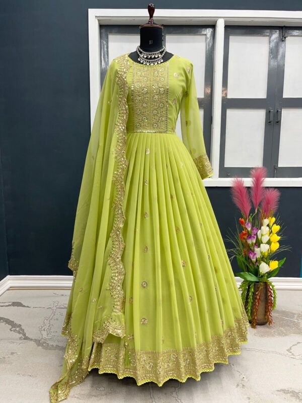 Readymade Georgette Embroidery Party Dress Indian Weightless Georgette Gown Shop Now Bd Online