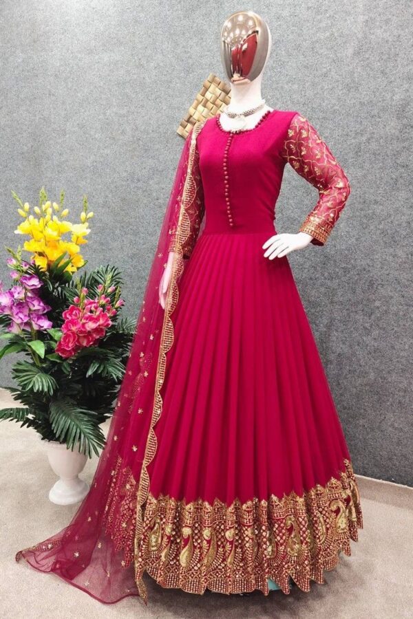 Readymade Georgette Embroidery Party Dress Indian Weightless Georgette Butterfly Salwar Shop Now Bd Online