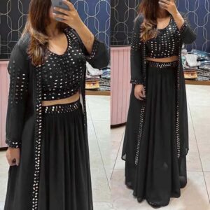 Skirt Lehenga - Indian Sequin Weightless Georgette Party Dress