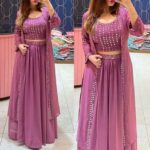 Skirt Lehenga - Indian Sequin Weightless Georgette Party Dress