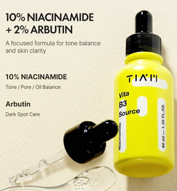 TIAM Vita B3 Source 40ml Korean Serum Niacinamide Arbutin Dark Spot Remover Shop Now Bd Online